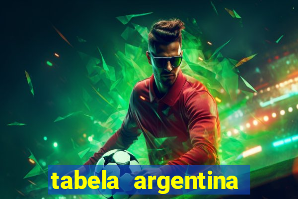 tabela argentina torneo betano